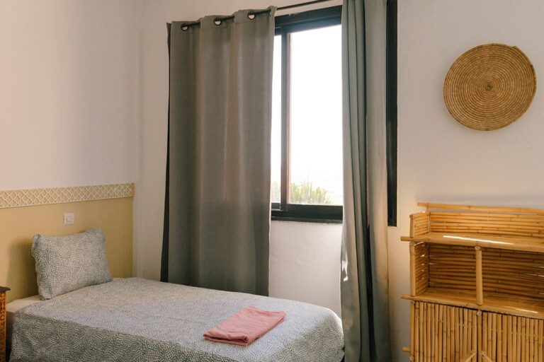 Private room at the Dream Surf Morocco surf house in Tamraght
